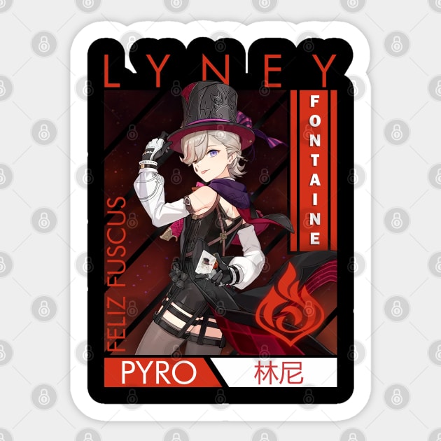 Lyney Sticker by Nifty Store
